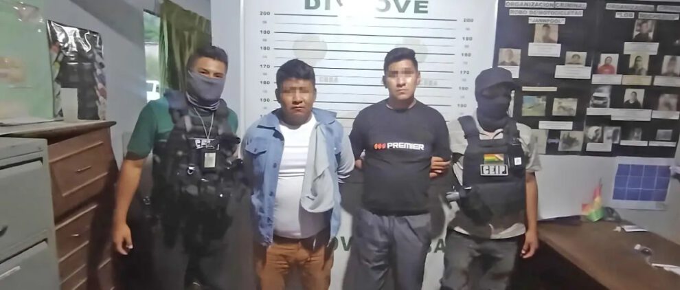 robo de vehículos en Cochabamba
