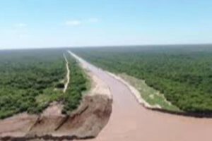 Aumento del caudal del río Pilcomayo