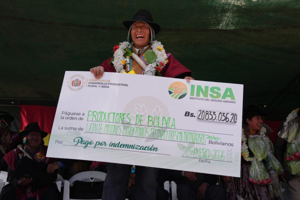 Seguro Agrario Minka para familias productoras afectadas