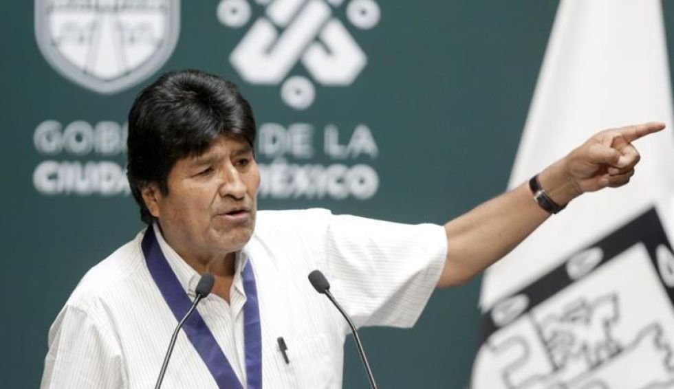 Evo Morales durante su estadía en México