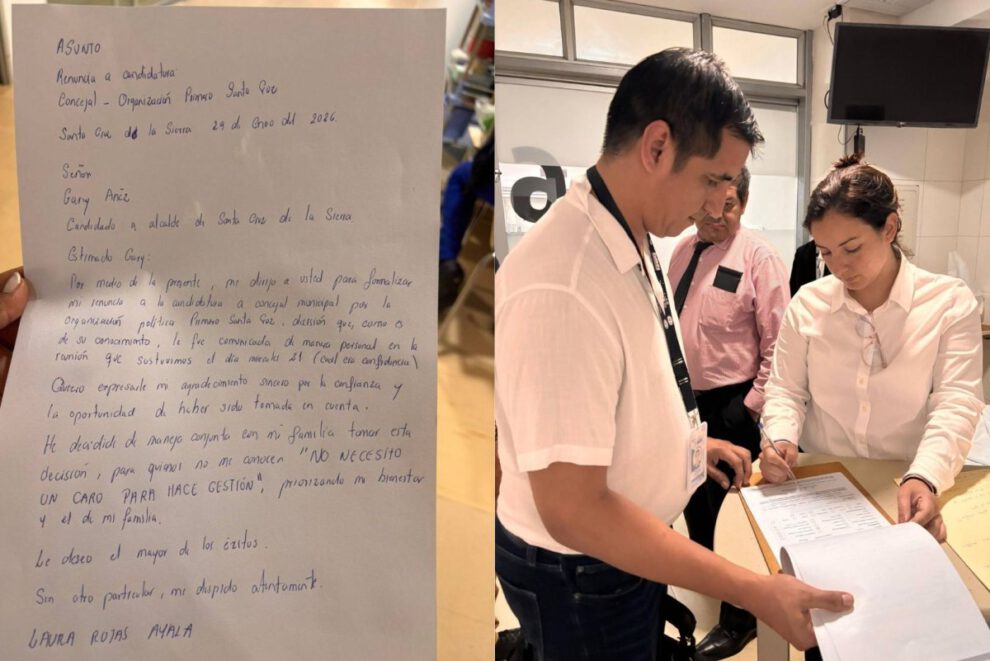 La exdiputada Laura Rojas renuncia a su candidatura por Primero Santa Cruz