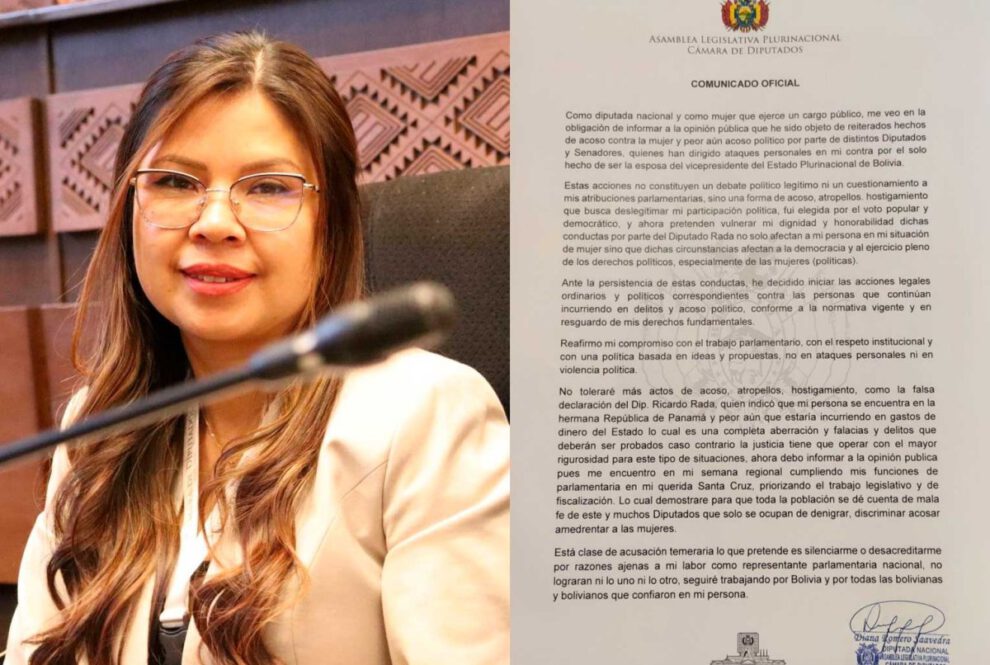 Acoso político en el anuncio de la diputada Diana Romero
