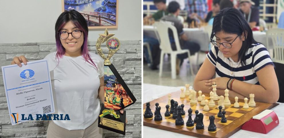 Nicole Mollo destacada ajedrecista boliviana