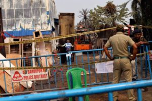 Incendio en fábrica de Calcuta, India
