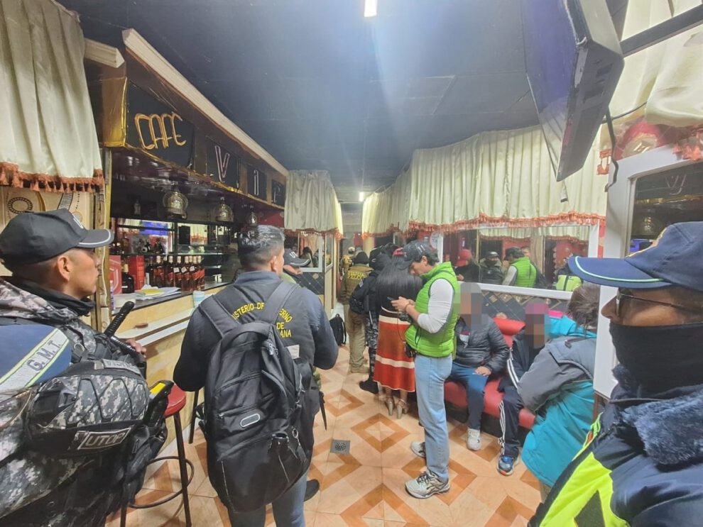 Operativo en La Paz sobre sustancias ilegales