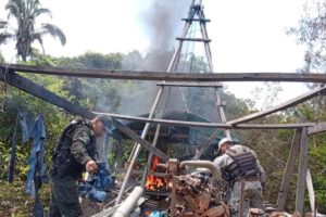Minería ilegal en Bolivia desarticulada por la Armada Boliviana