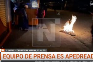 Equipo de prensa fue atacado por desconocidos
