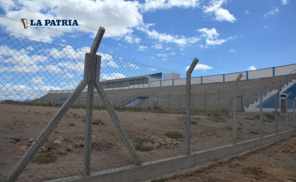 El estadio AFO en contrucción