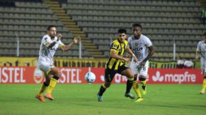 Jugadores durante el partido jugado en Venezuela