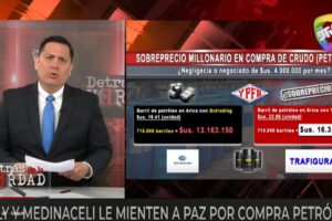 Junior Arias en su programa en DTV