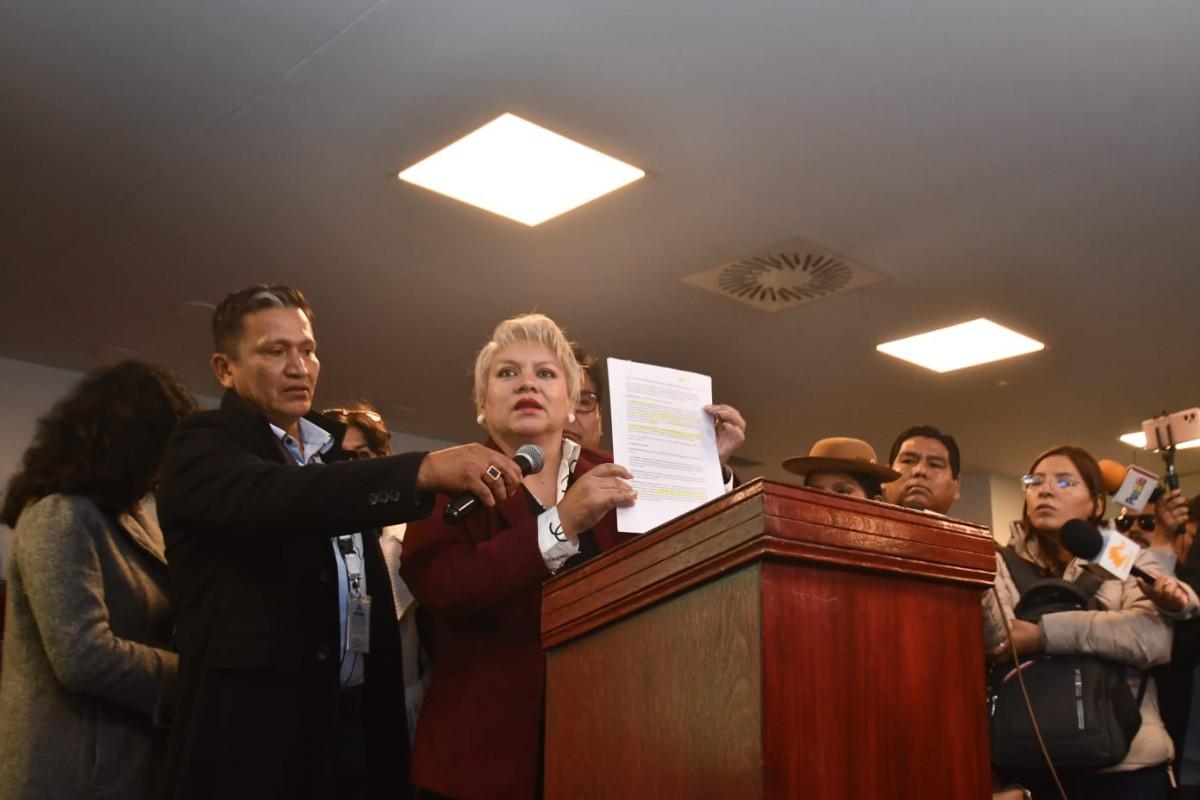 La Diputada del (PDC), Patricia Patiño