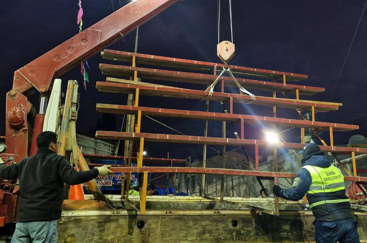 Levantan una gradería que fue observada