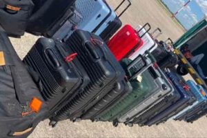 Imagen de las maletas relacionadas al caso