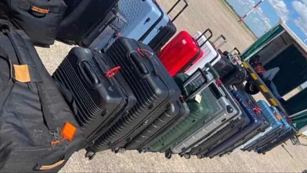 Imagen de las maletas relacionadas al caso