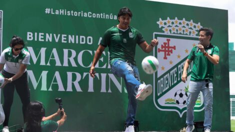 En medio de bastante expectativa Marcelo Martins fue presentado en Oriente Petrolero