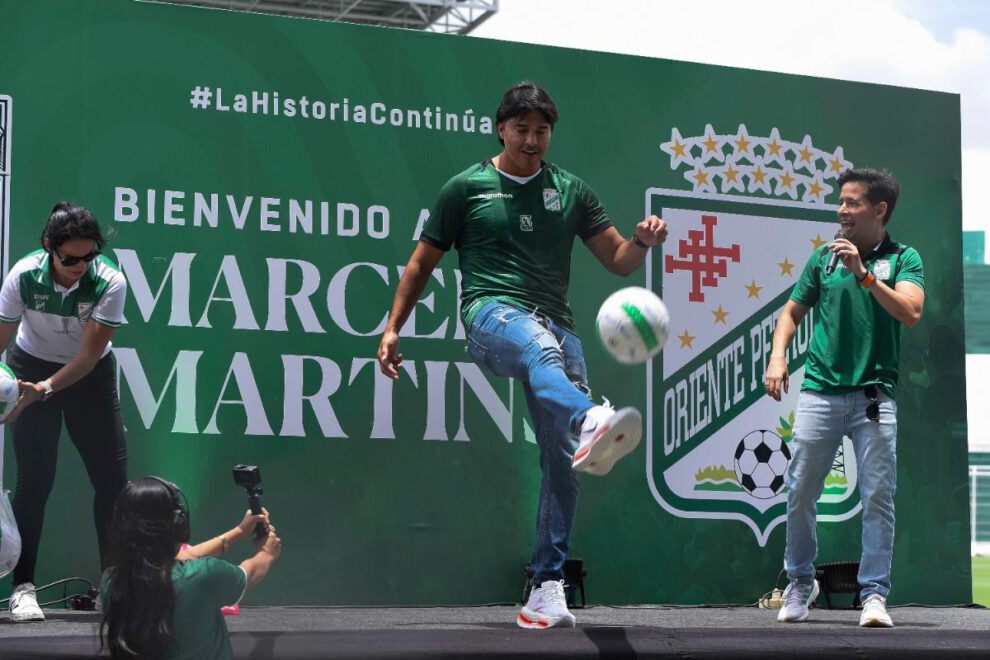 En medio de bastante expectativa Marcelo Martins fue presentado en Oriente Petrolero