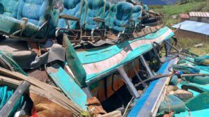 bus accidentado en Mocomoco
