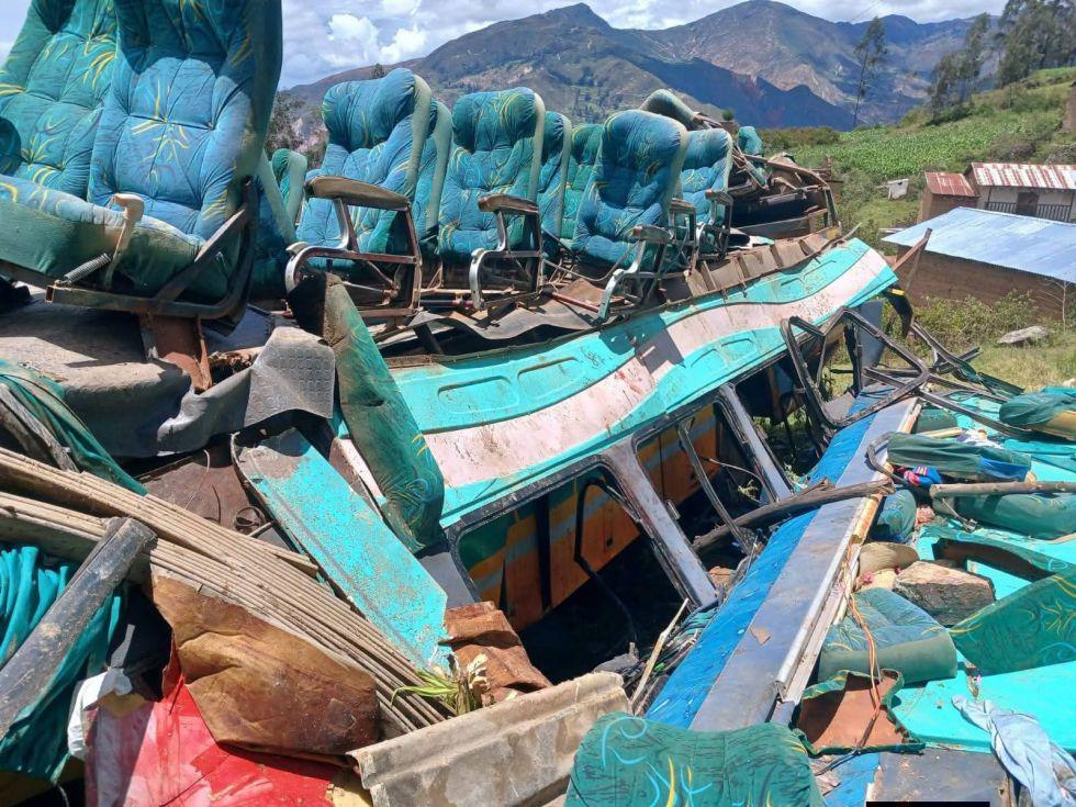 bus accidentado en Mocomoco