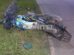 moto accidentada en Santa Cruz