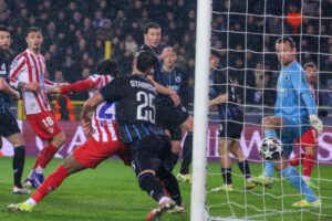 resumen partido atlético brujas, goles atlético de madrid club brujas, análisis partido atlético de madrid club brujas, julián lvarez