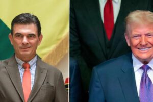 Rodrigo Paz, Donald Trump