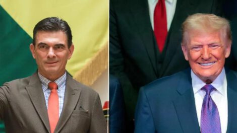 Rodrigo Paz, Donald Trump