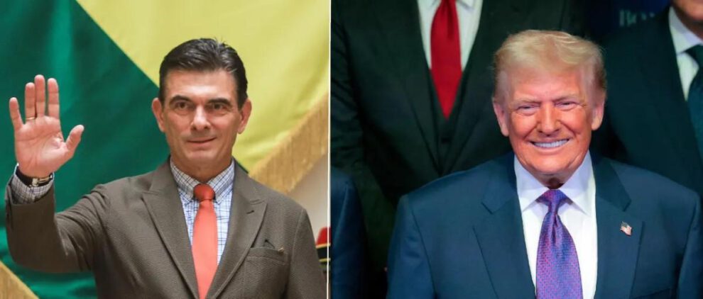 Rodrigo Paz, Donald Trump