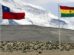 Banderas de Chile y Bolivia