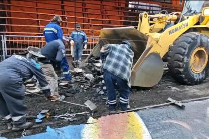 Personal municipal trabajando