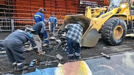 Personal municipal trabajando