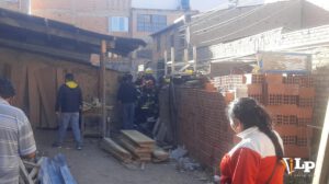 Incendio en una carpintería