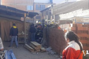 Incendio en una carpintería