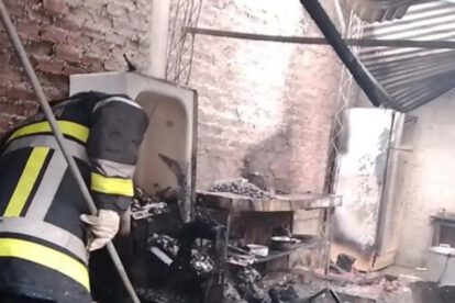 Incendio en una vivienda de Quillacollo