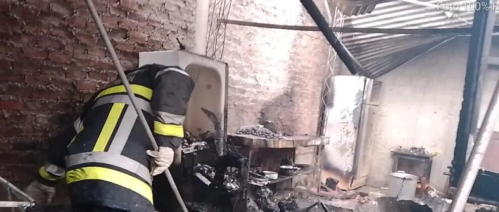 Incendio en una vivienda de Quillacollo
