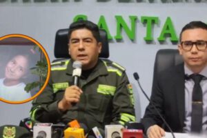 El acusado fue trasladado a dependencias de la Fuerza Especial de Lucha Contra el Crimen (Felcc)