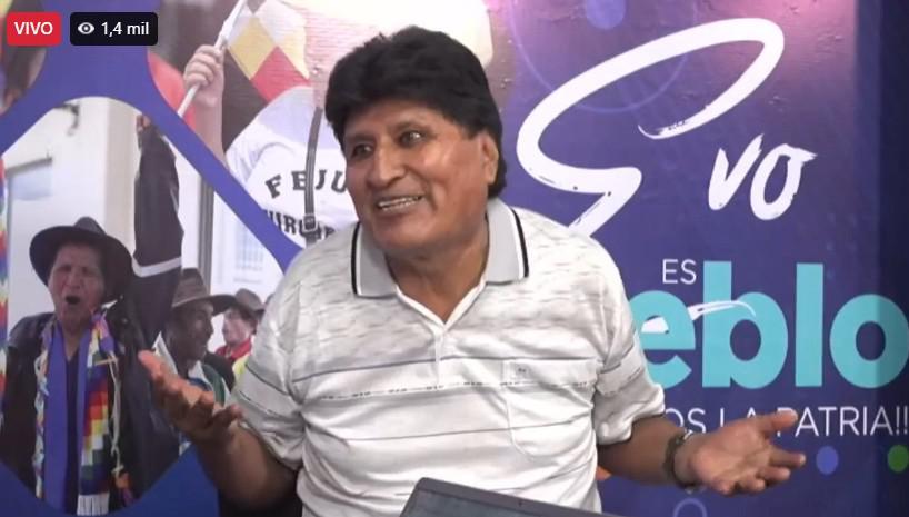 El expresidente Evo Morales lanzó duras críticas al gobierno del presidente Rodrigo Paz