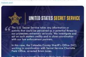 comunicado del servicio secreto de Estados Unidos