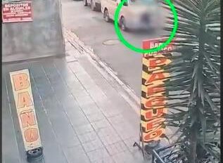 Accidente de tráfico en el centro de la ciudad de Cochabamba que dejó a una anciana gravemente herida