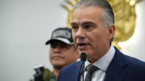 El viceministro de Defensa Social, Ernesto Justiniano