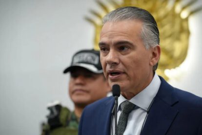 El viceministro de Defensa Social, Ernesto Justiniano