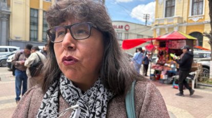 Senadora en entrevista