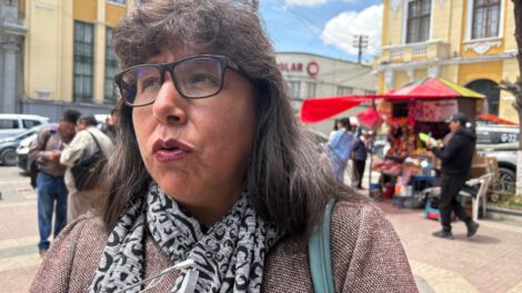 Senadora en entrevista