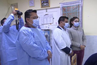 Gobernador en el hospital general