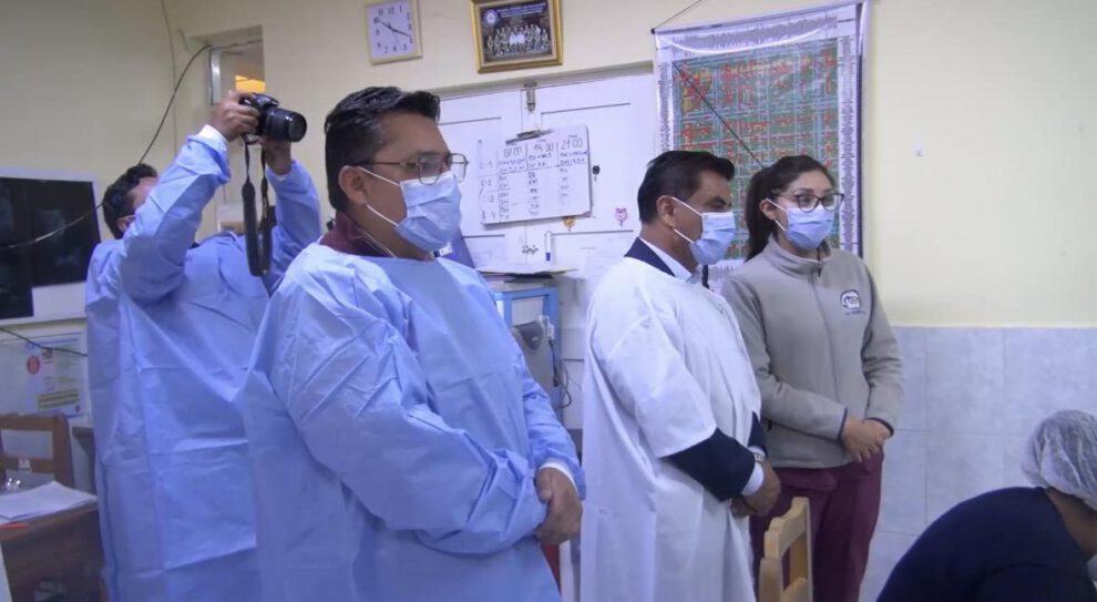 Gobernador en el hospital general