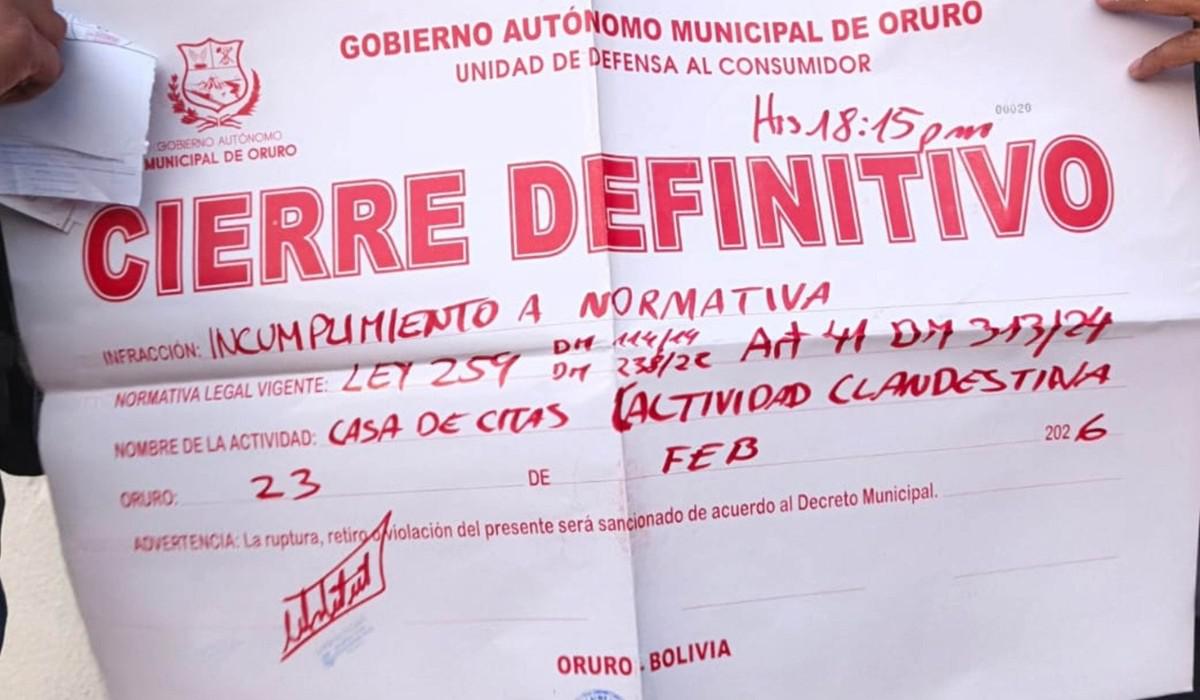 GAMO cerró definitivamente la actividad ilegal