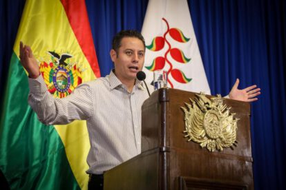 El vicepresidente de Bolivia, Edman Lara