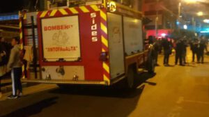 un camión de bomberos