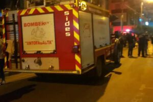 un camión de bomberos