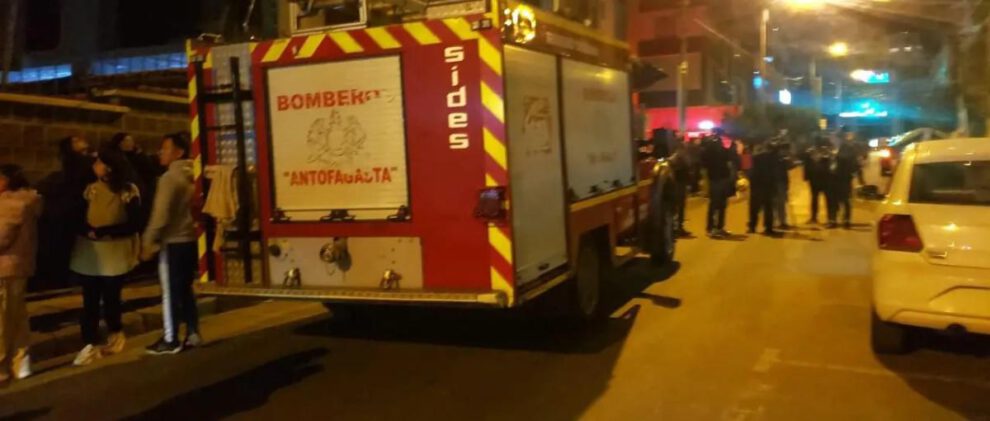 un camión de bomberos