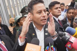 Lara informó que busca que este viernes el ministro de Hidrocarburos, Mauricio Medinaceli sea interpelado